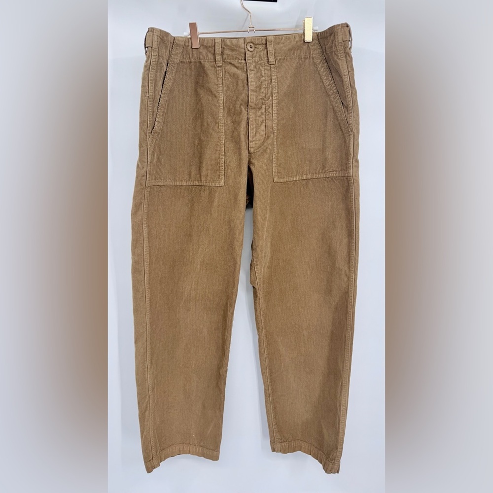 MADEWELL Men’s Fatigue Pants In Corduroy Woodland Brown NW541 - Picture 2 of 8